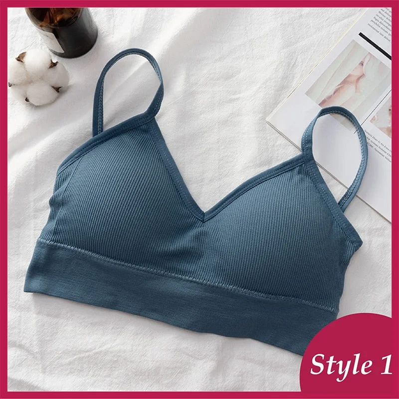 Women Crop Top Female Tube Top Seamless Underwear Cropped Bra Backless Intimates Sexy Lingerie Sports Padded Bralettes Tube Tops