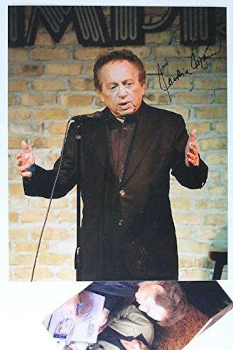 Jackie Mason Signed Autographed Glossy 8x10 Photo Poster painting w/ Proof Photo Poster painting