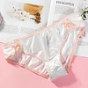Ice Silk Lotus Leaf Sweet Bowknot Briefs
