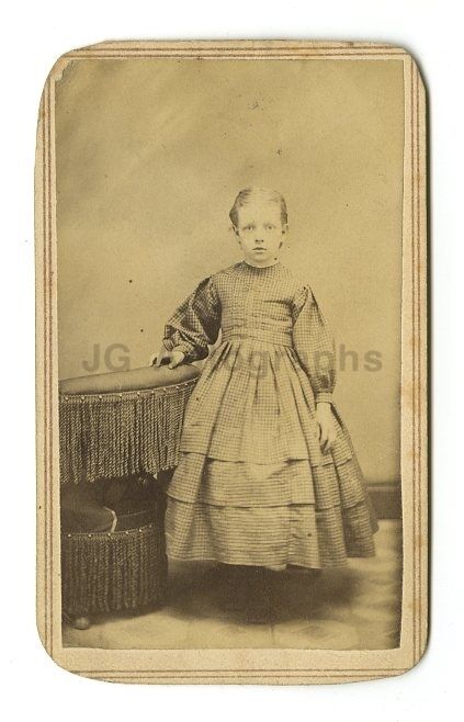 19th Century Children - Original 1800s Carte-de-visite Photo Poster paintinggraph