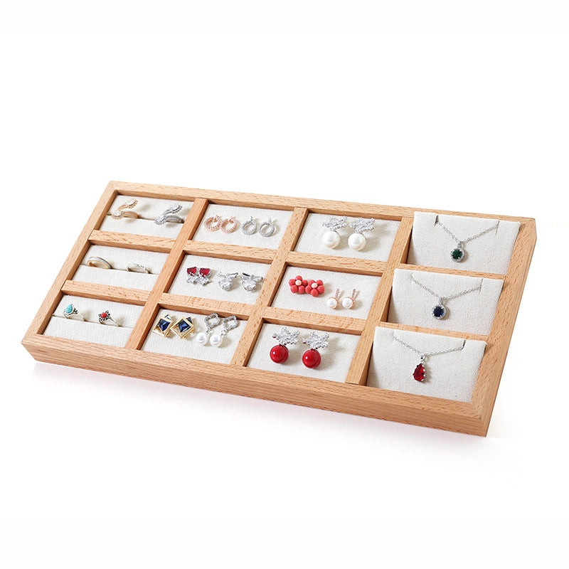 1 Piece Beech Minimalist Classic Style Geometric Jewelry Rack