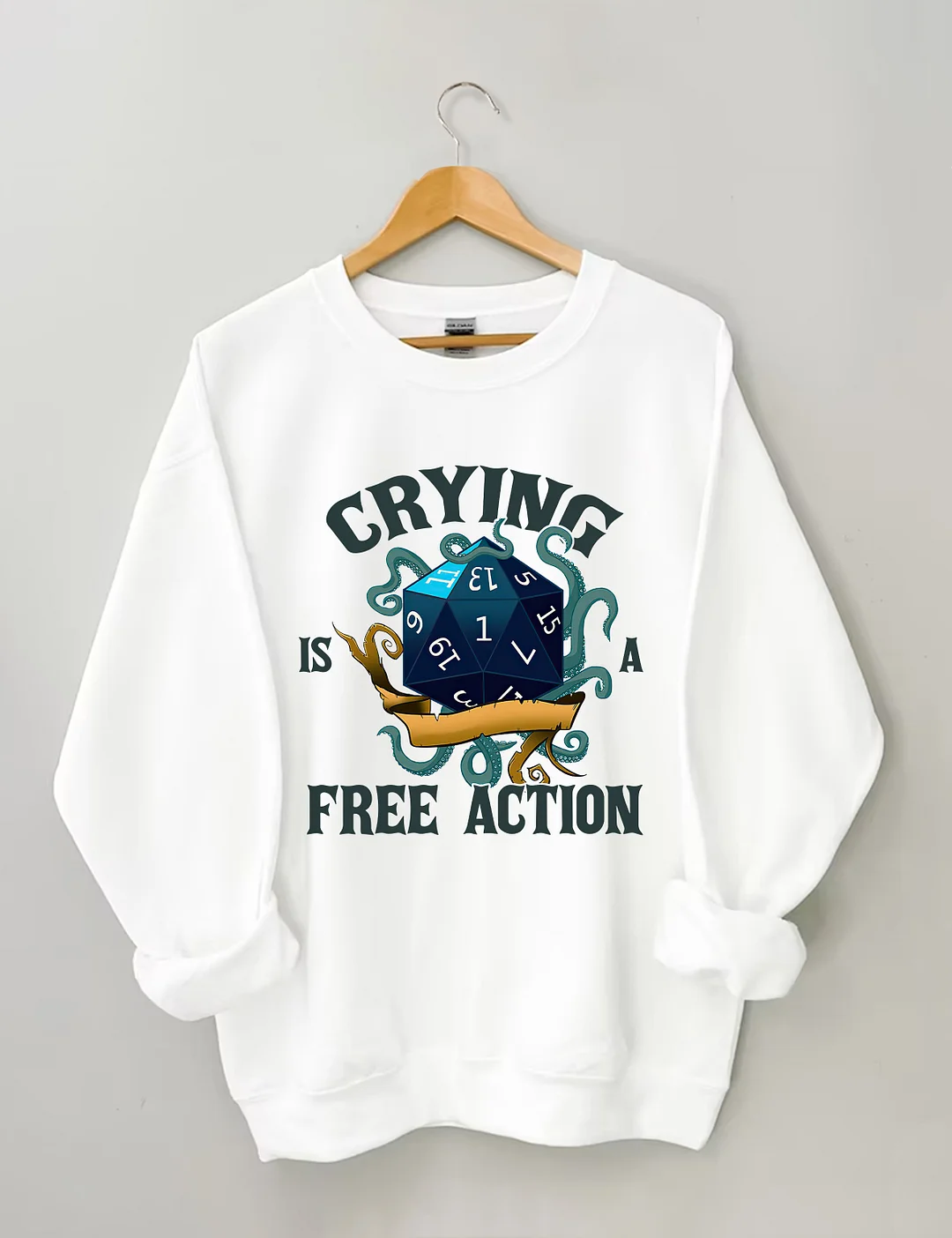 Crying Is A Free Action Sweatshirt