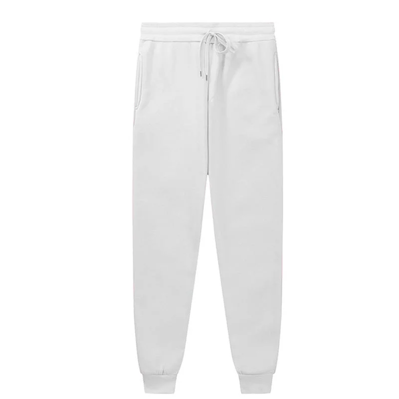 Men Solid Color Sports Casual Long Pants