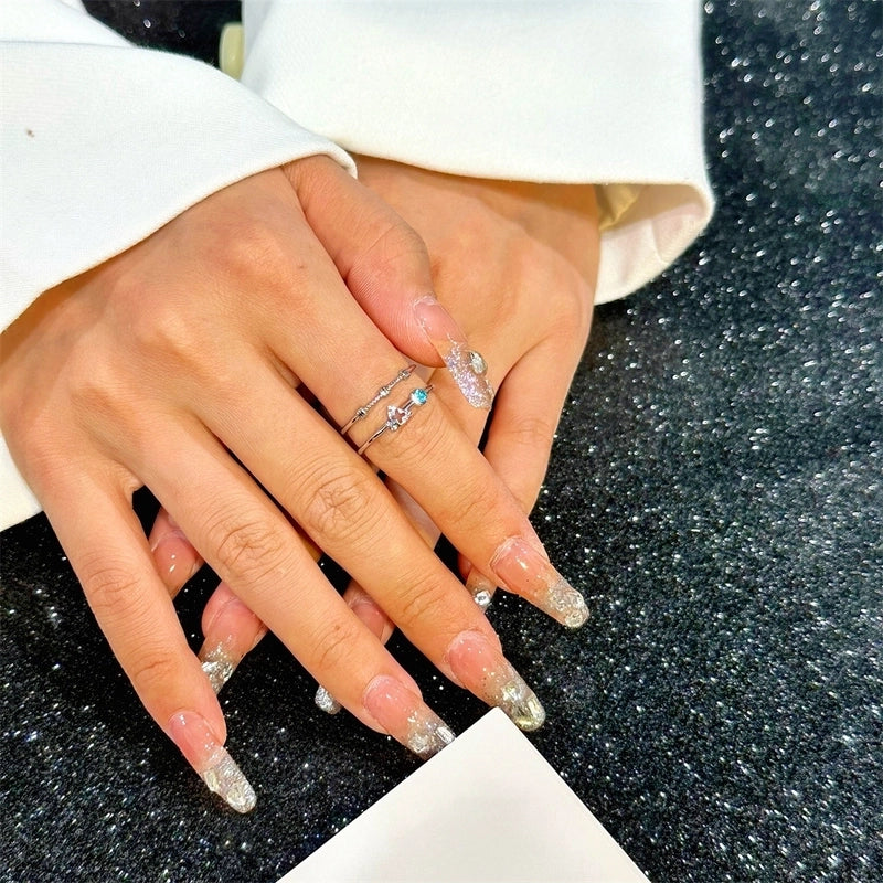 Elegant Streetwear Geometric 304 Stainless Steel Plating Open Rings