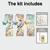 3Pcs DIY Pearl Diamond Painting Bookmark with Butterfly Pendant Diamond Art Bookmark Home Office Supplies Gift for Book Lovers
