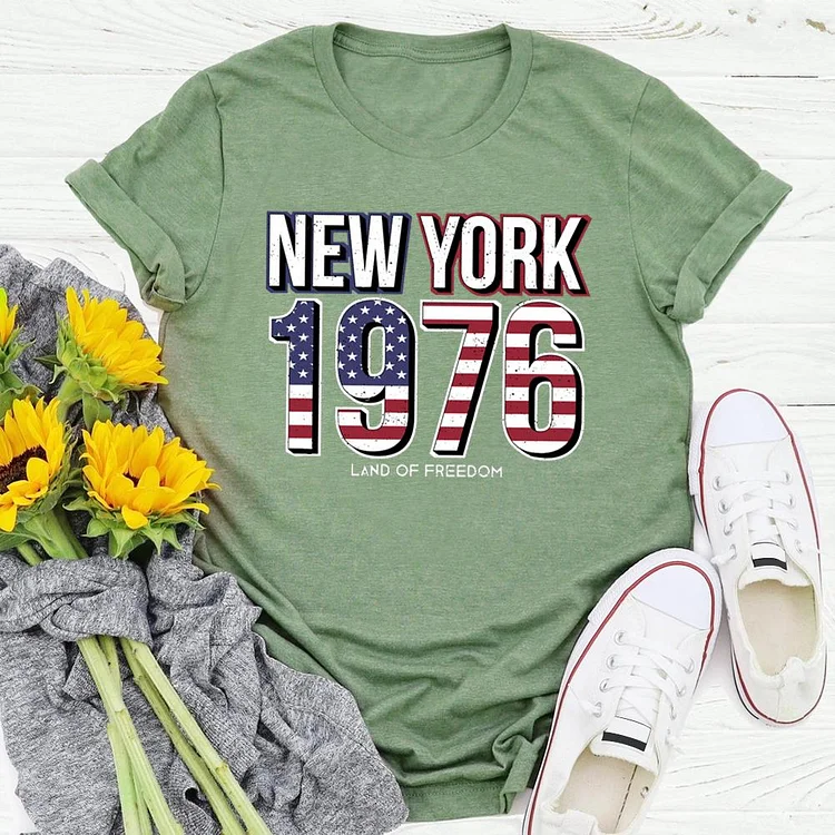 1976 new york independence Day  T-shirt Tee - 02016