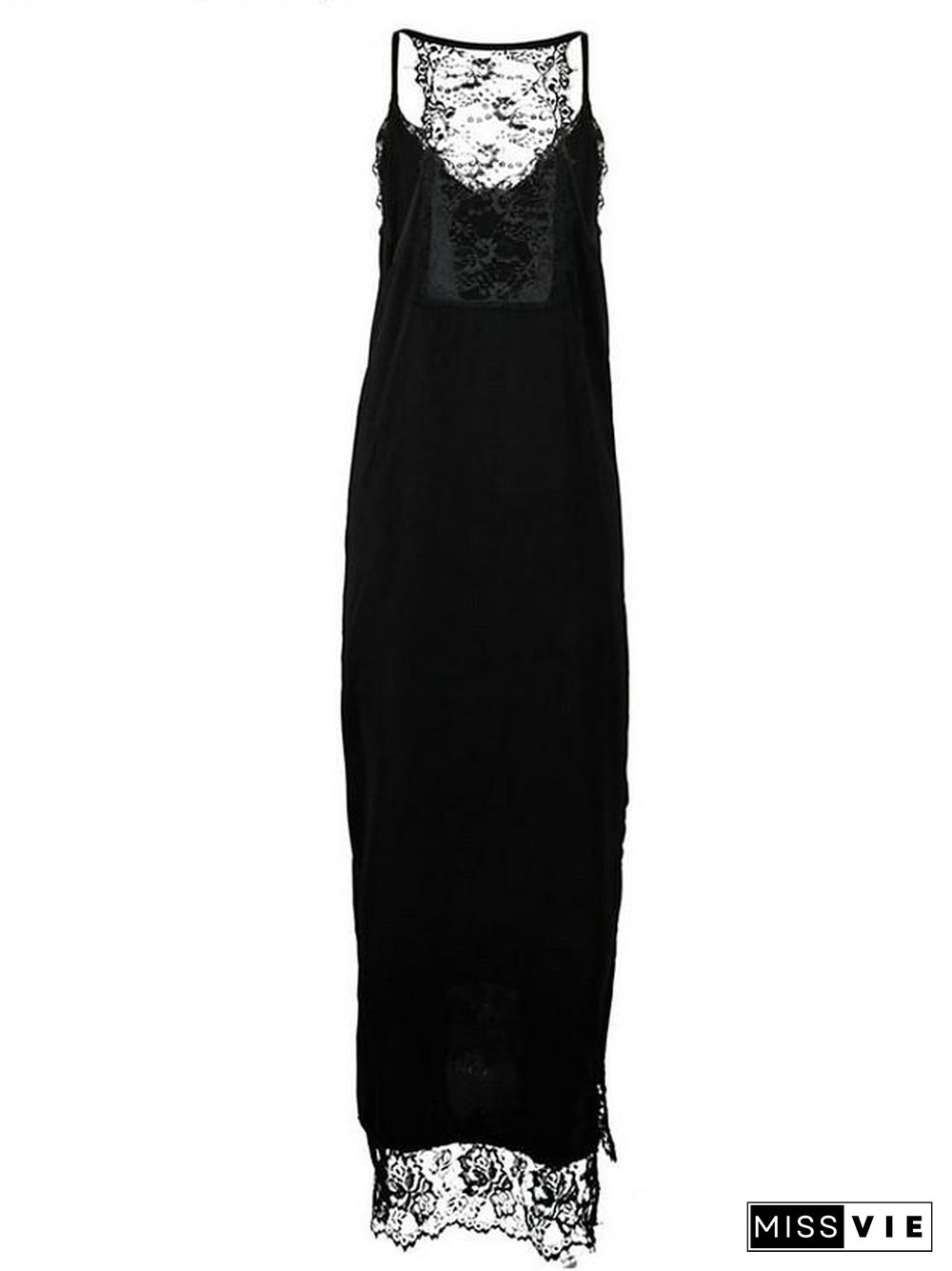 Women's Strap Dress Midi Dress Sleeveless Solid Colored Hot Slim Black S M L XL Black Dresses