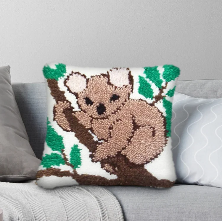 Koala Pillowcase Latch Hook Kits for Beginners