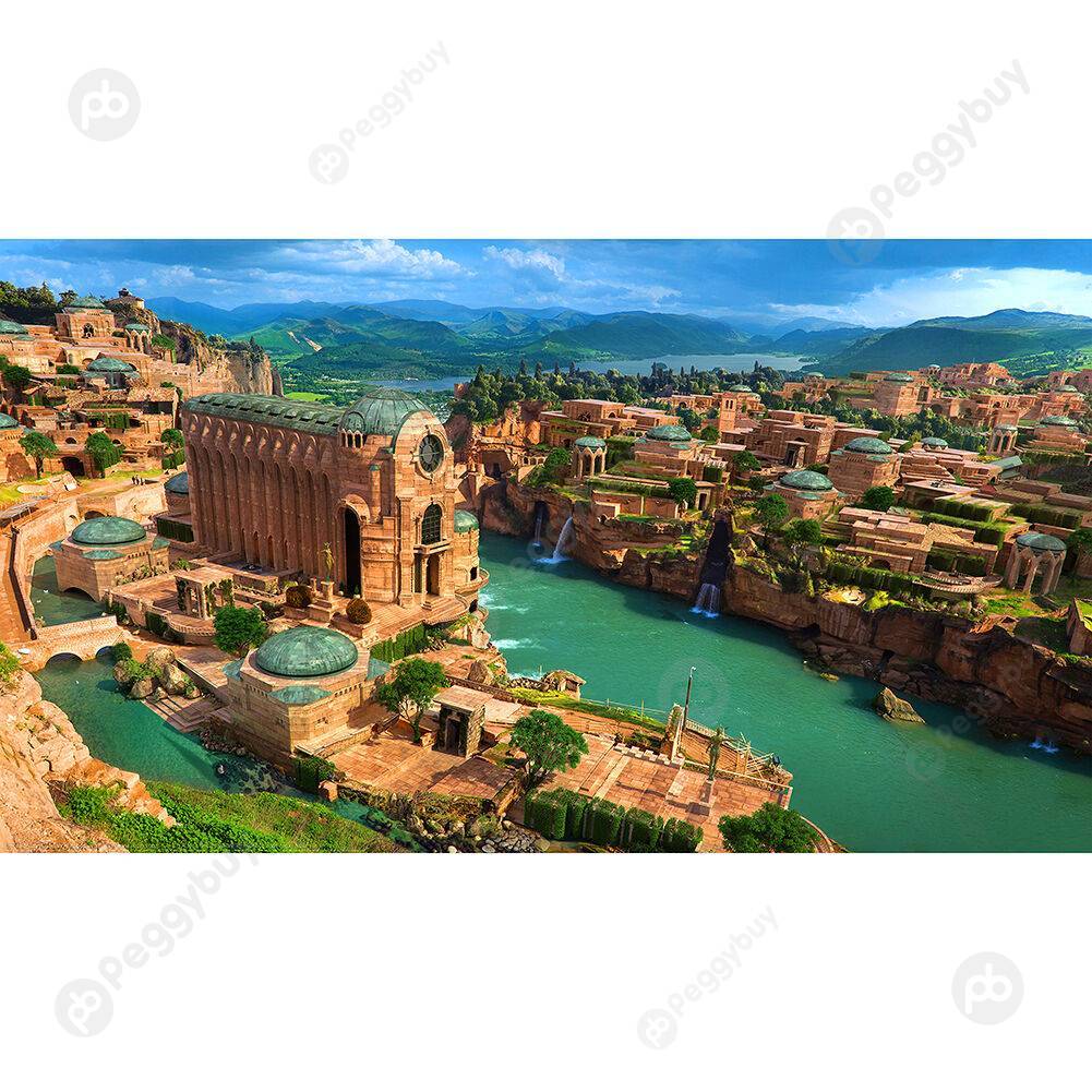 

1000pcs DIY Paper Jigsaw Emerald City Puzzle Toys Educational Picture Decor, 501 Original