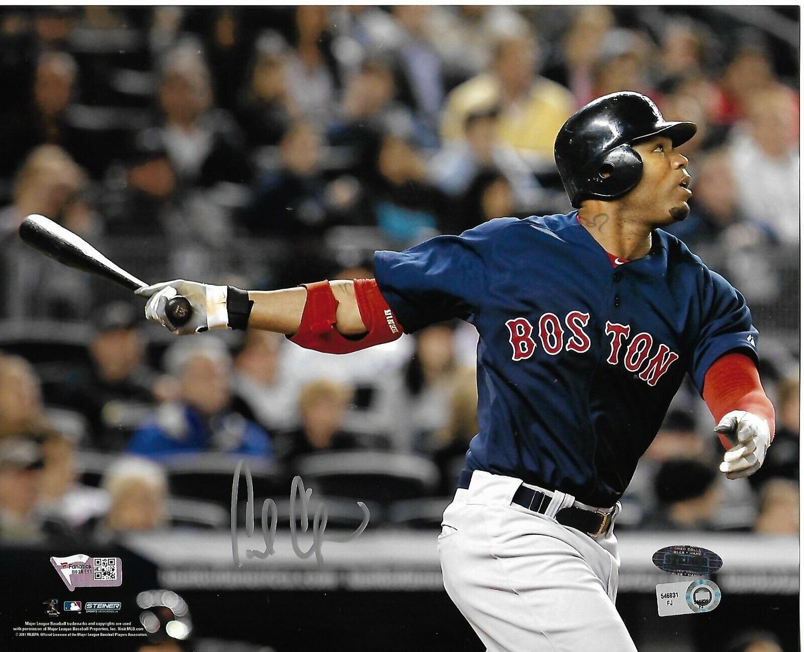 CARL CRAWFORD signed autographed BOSTON RED SOX 8X10 Photo Poster painting Fanatics & MLB