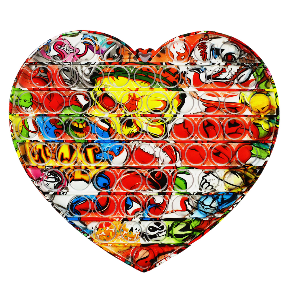 

Heart Mixcolor - Pop It Fidget Toy, 501 Original