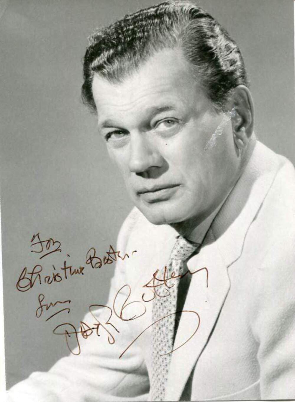 Joseph Cotten (+) AUTHENTIC autograph, signed vintage Photo Poster painting