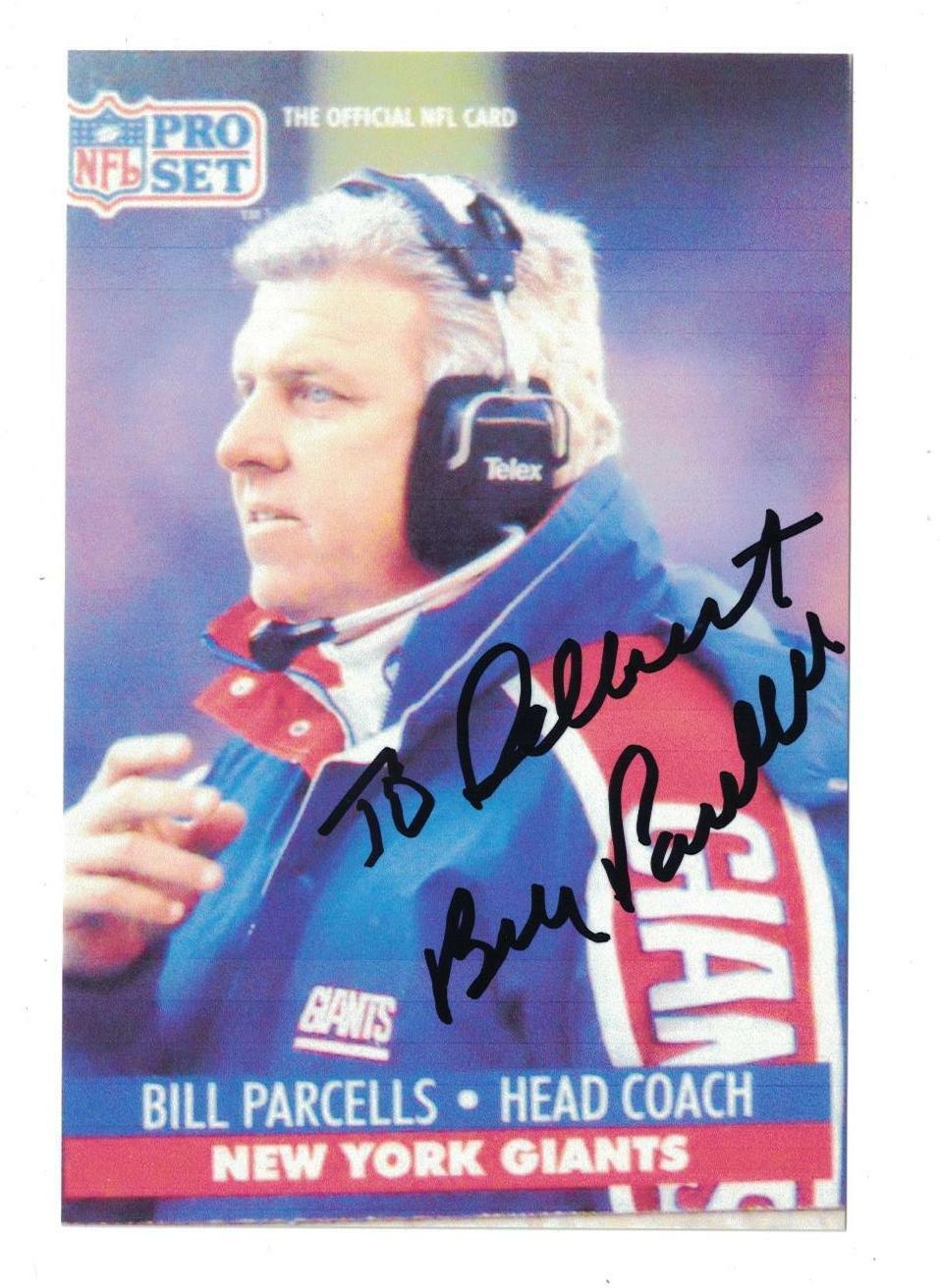 Bill Parcells Signed Autographed 4x6 Photo Poster painting NY Giants Patriots HOF B