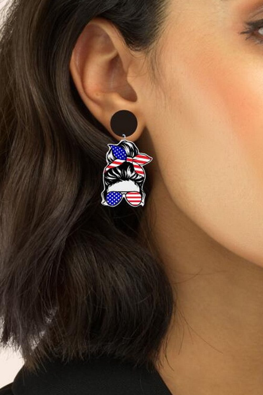American Flag Earings