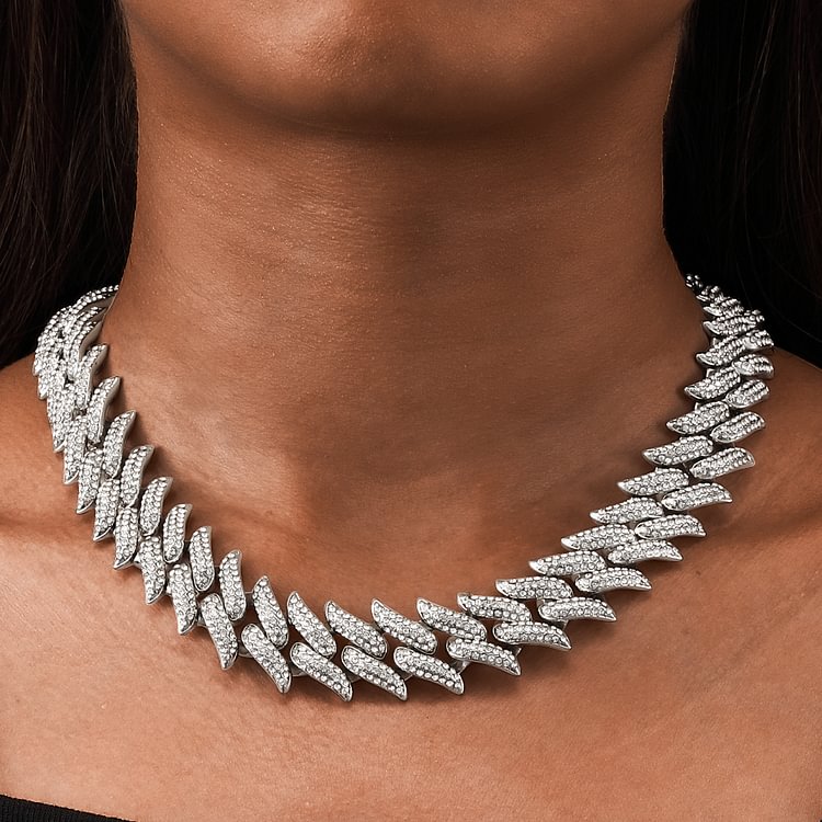 20mm Luxury Spiked Cuban Chain