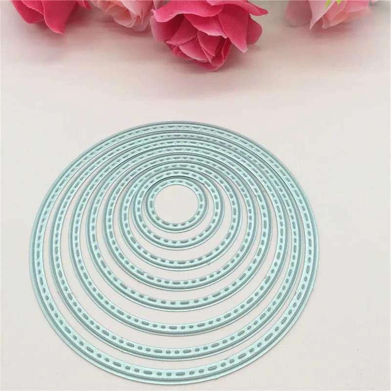 8pcs Circles Cutting Nesting Dies Stencil Scrapbooking Paper Card Craft DIY Gift