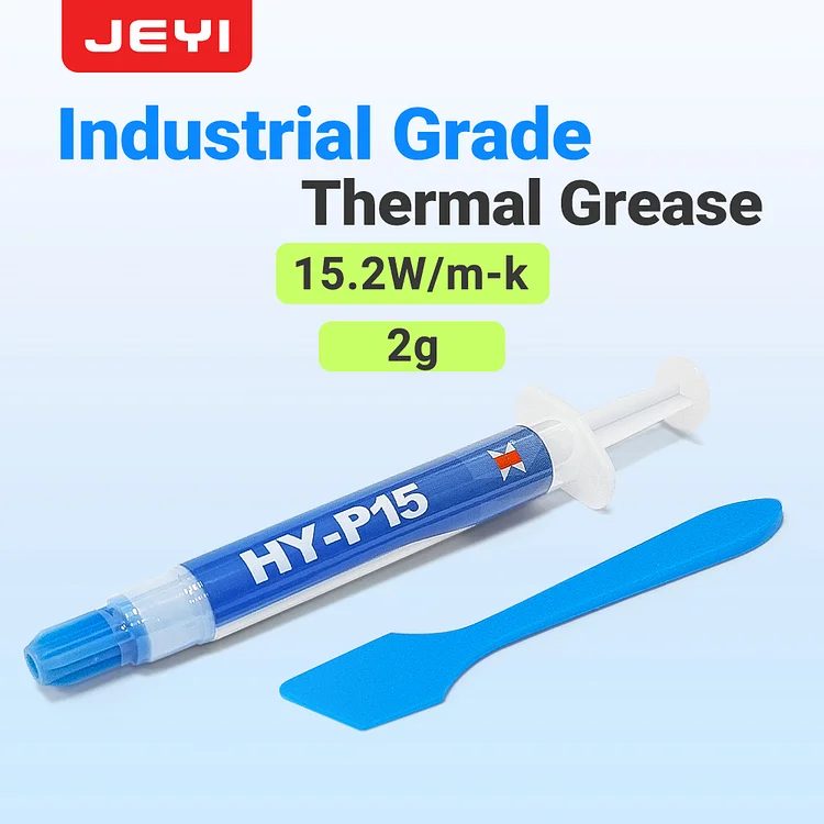 JEYI 15.2W/mK Thermal Paste (2g) - High-Performance CPU/GPU Thermal Compound, Heat Sink Grease for PC, Laptop, PS4, Processor - Silver Thermal Conductive Paste