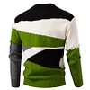 Men's Frayed Edge Colorblock Crew Neck Sweater by Inlyline
