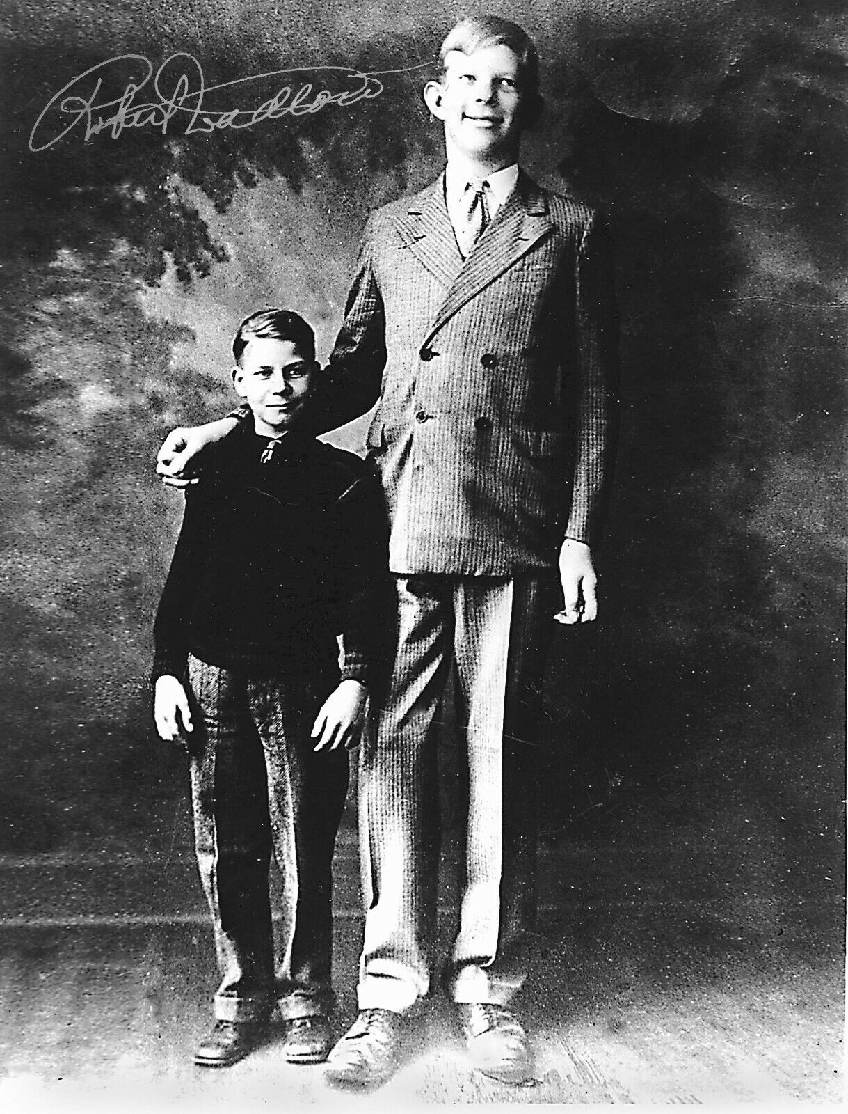 ROBERT WADLOW 9 FOOT GIANT SIGNED AUTOGRAPH 8.5X11 Photo Poster painting REPRUINTGENESIS 6 BIBLE