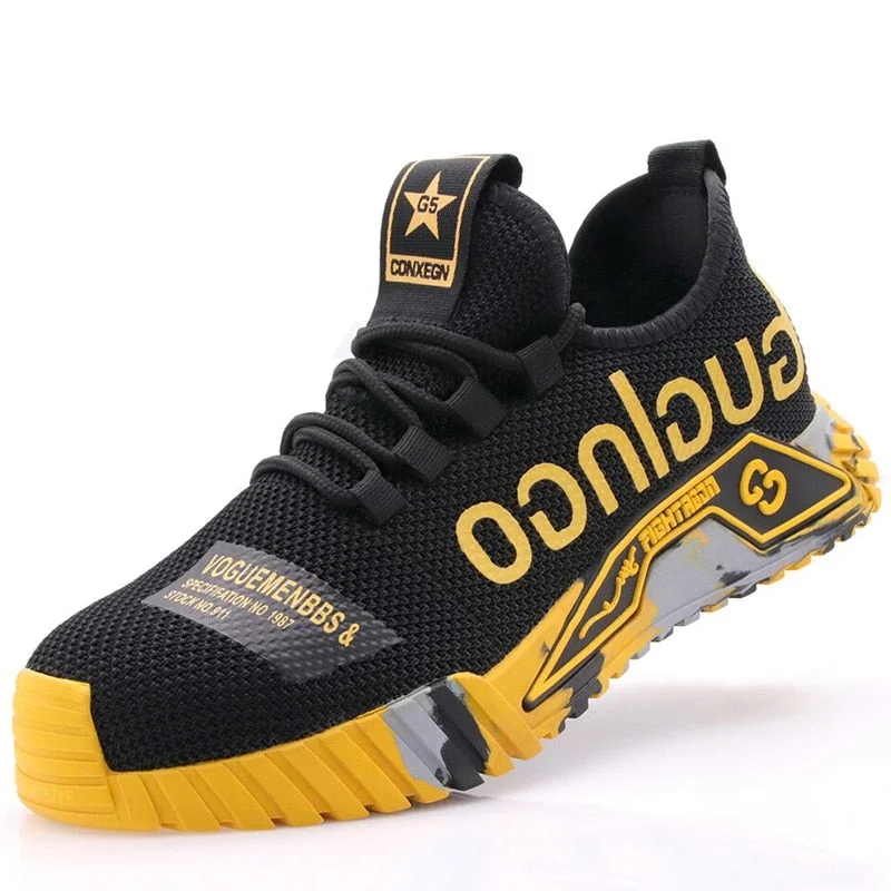 Lourdasprec Graduation Gift 2022 New Work Sneakers Steel Toe Shoes Men Safety Shoes Puncture-Proof Work Shoes Boots Fashion Indestructible Footwear Security