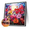 Diamond Painting-DIY Full Round Drill Stained Glass Art Flower