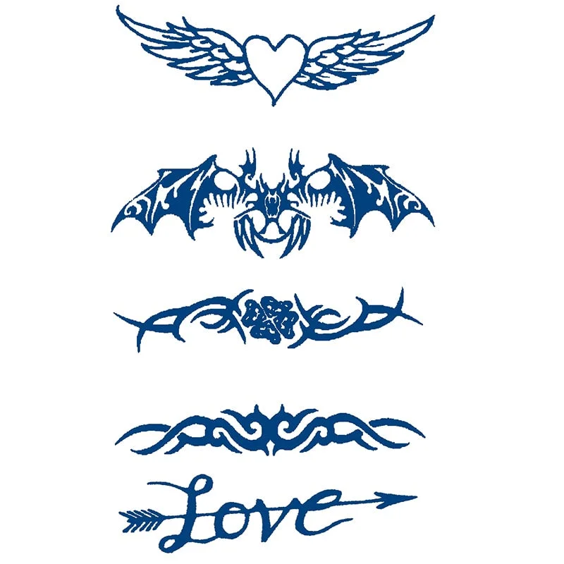 GH101-150 herbal juice tattoo stickers semi-permanent lasting men and women tattoo waterproof sweat plant juice tattoo stickers