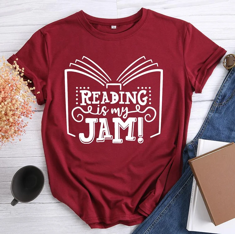 ANB - Reading Is My Jam Book Lovers Tee-010690