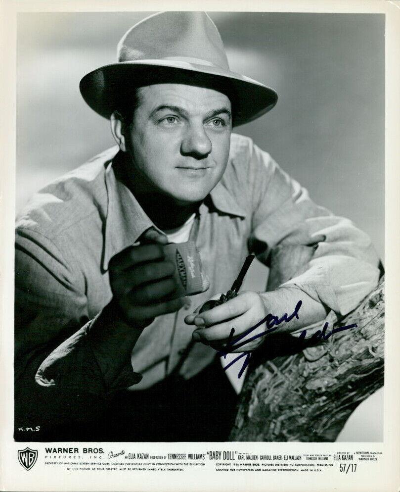 Karl Malden (Baby Doll) signed 8X10 Photo Poster painting