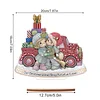 Diamond Painting Wooden Christmas Precious Moment Doll Desktop Decor Ornaments For Christmas Gifts