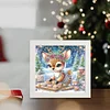 5D DIY Partial Special Shaped Drill Diamond Painting Elk With Frame Kit Home Art19.2x19.2cm