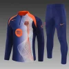 Barcelona 25-26 1/4 Zip Tracksuit Blue & Orange Camouflage Pattern T90 Chandal