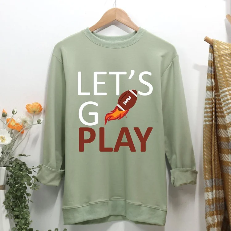 Let's Go Play  Women Casual Sweatshirt-0019999