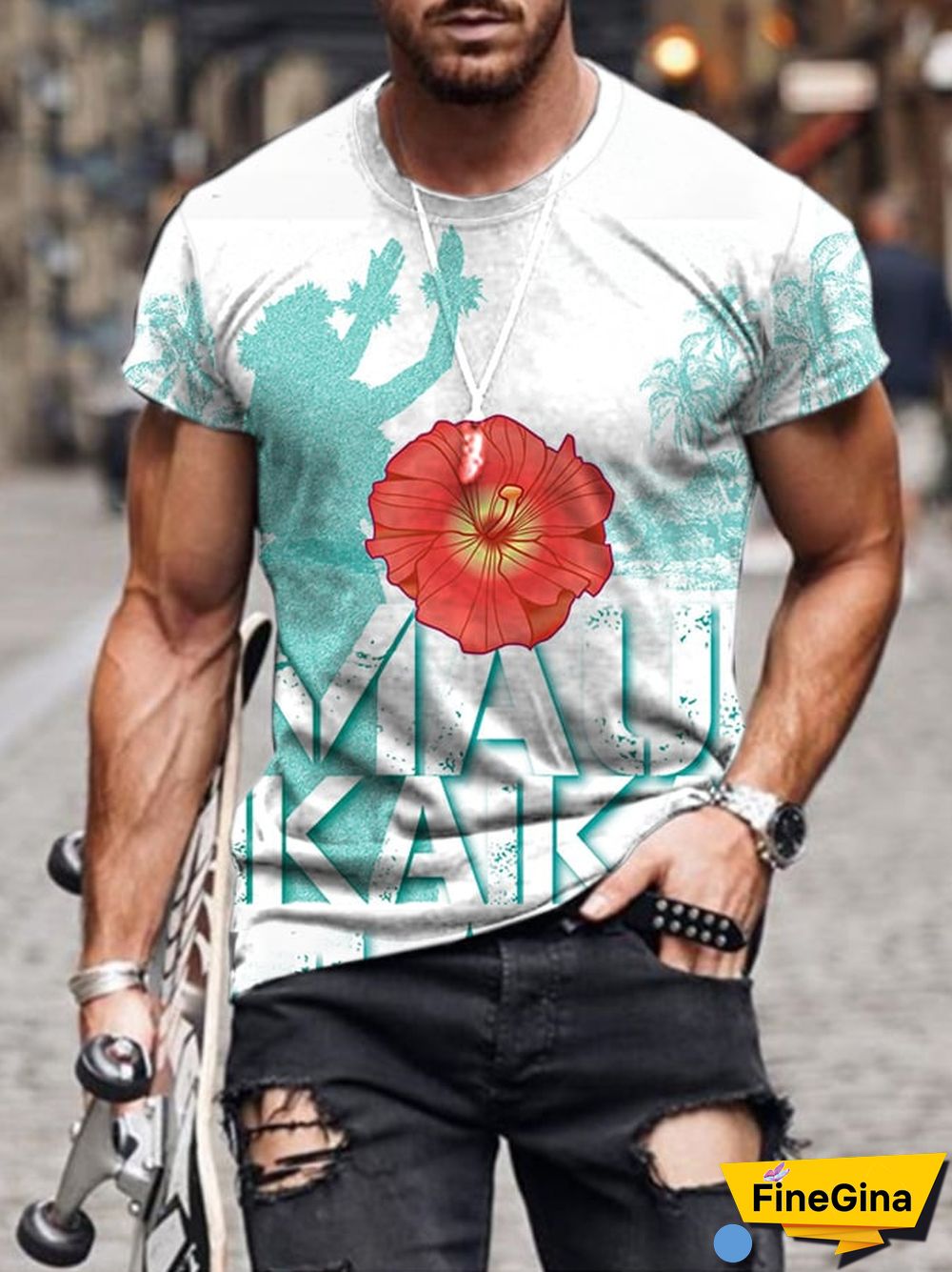 Maui Strong Printed T-Shirt