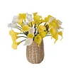 Single Head Calla Lily PU Texture Artificial Flower 