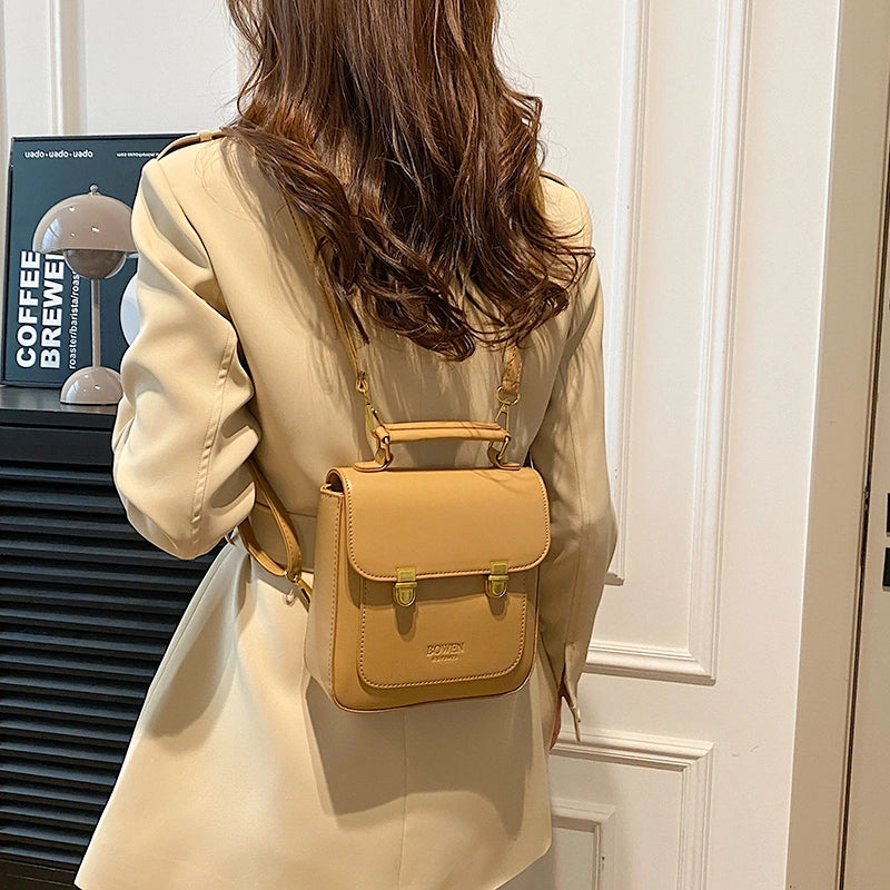 Medium Solid Color Casual Daily Shopping Women’s Backpack