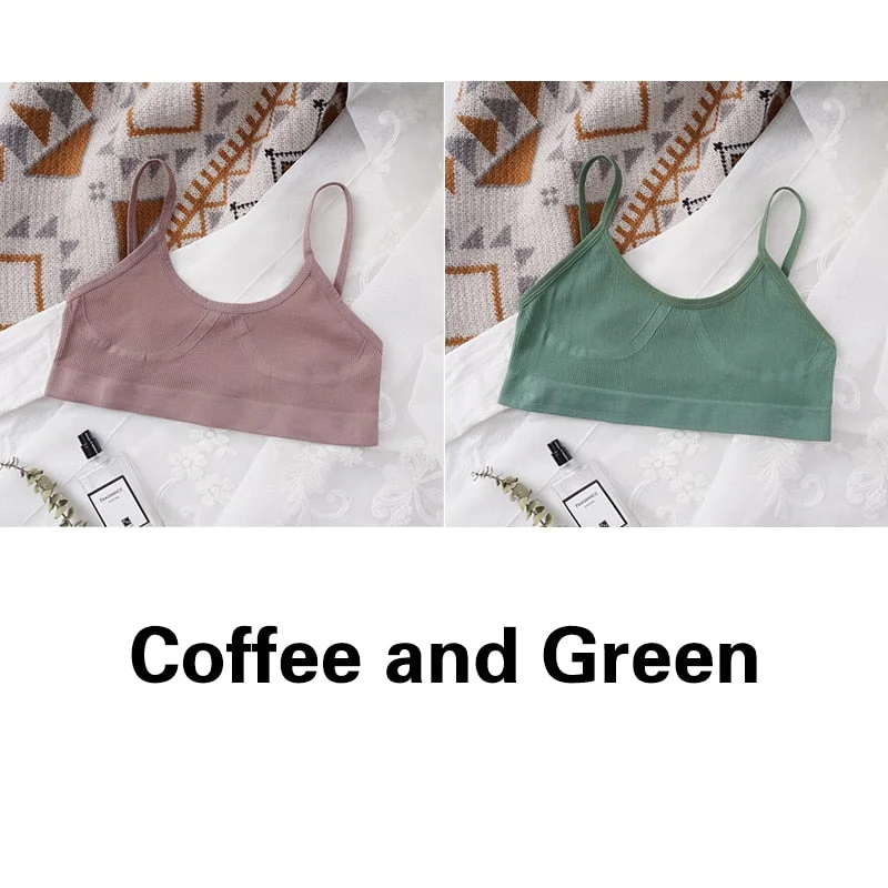 U-shaped Back Bra Tube Top Women Crop Top No Padded Wirefree Sexy Lingerie Bra Sports Fashion Street Women's Underwear Top