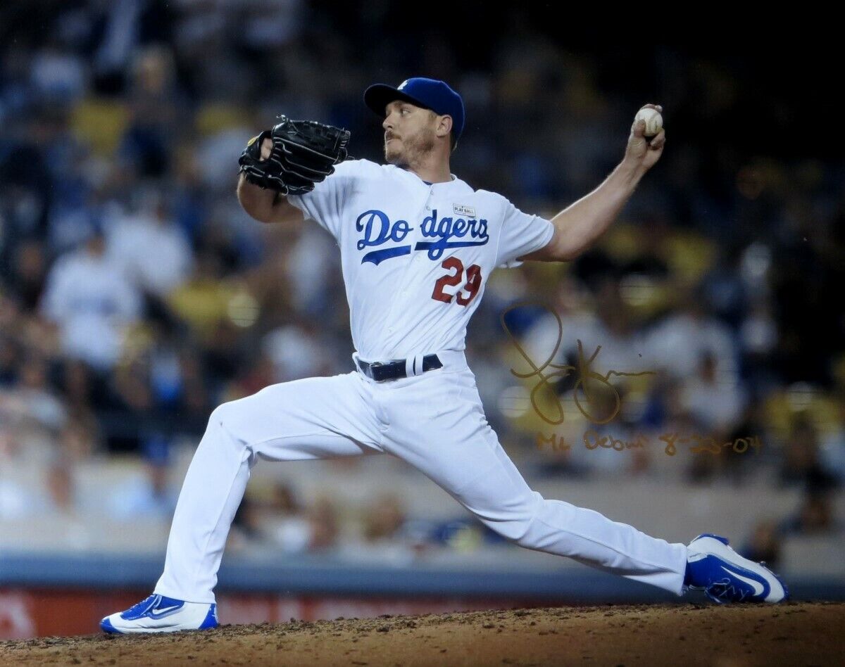 Scott Kazmir Signed Autographed 16X20 Photo Poster painting Dodgers MLB Debut 8-23-04 w/COA