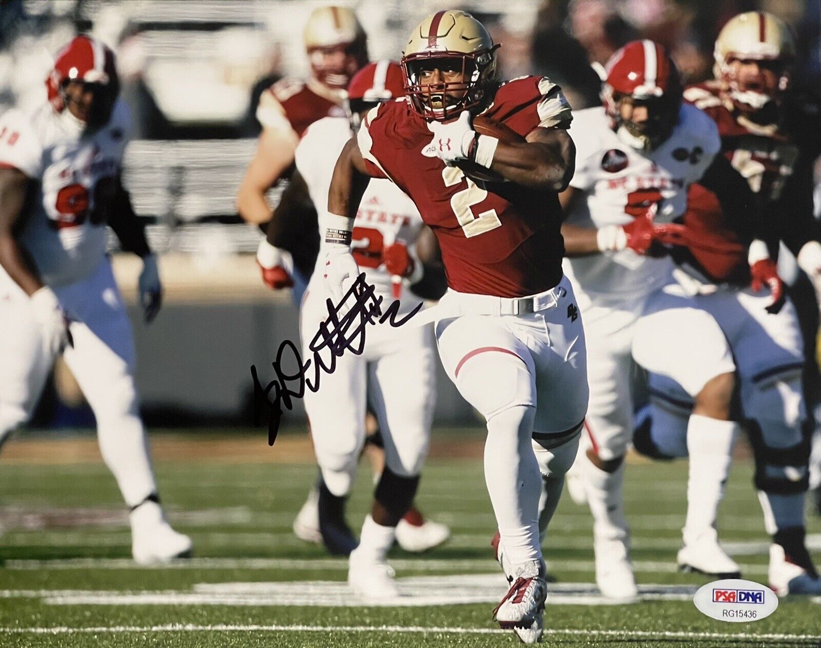 AJ A.J Dillon Signed Autographed Boston College 8x10 Photo Poster painting Heisman Psa/Dna