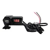 Dual USB Dual Port Power Supply Adapter 5V 3.4A Voltmeter Motorcycle USB Charger