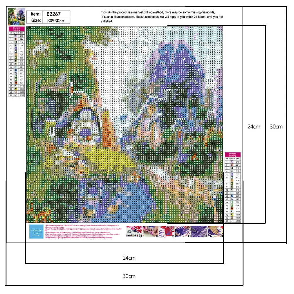 Diamond Painting - Round Drill - House(30*30cm)