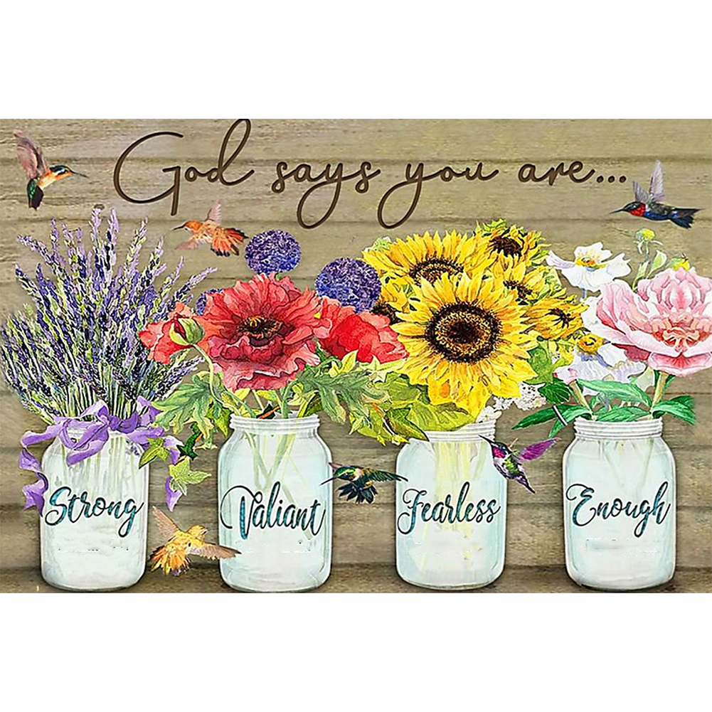 

English Sentence - Round Drill Diamond Painting - 50*40CM, 501 Original