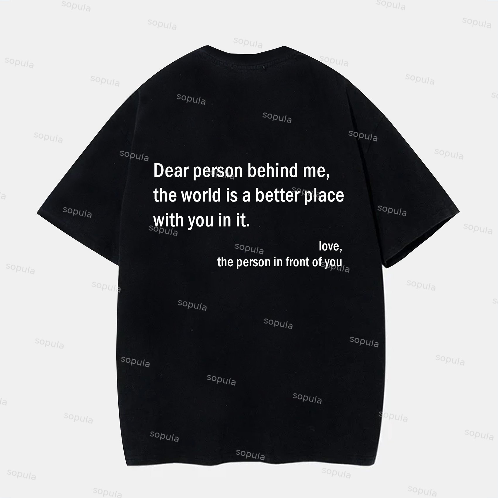 Sopula Casual You Are Enough Print Short Sleeve T-Shirt - SOPULA