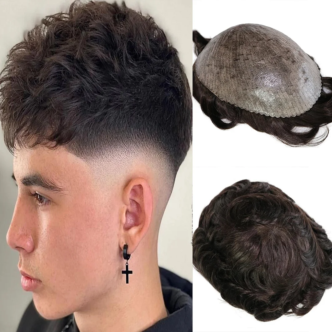 Jewtribute Hair®|Men's Full Durable Thin Skin Toupee