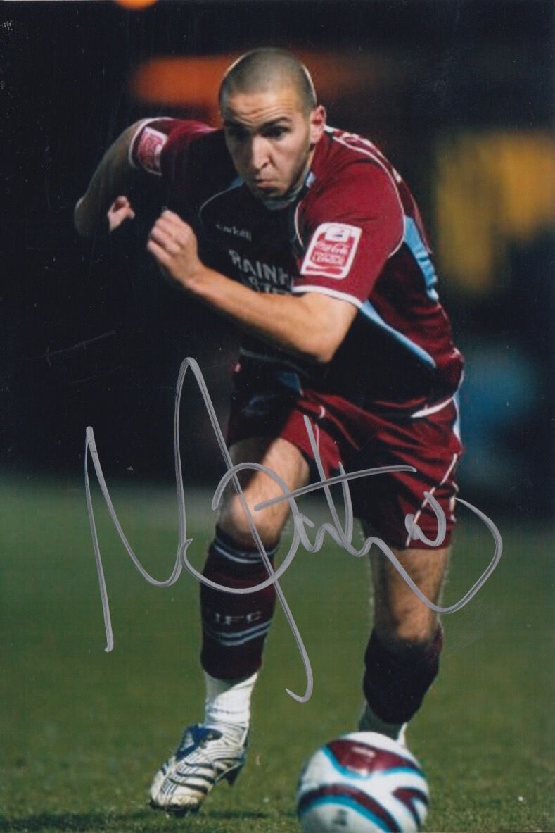 SCUNTHORPE UNITED HAND SIGNED MARTIN PATERSON 6X4 Photo Poster painting.