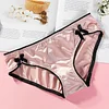 Ice Silk Lotus Leaf Sweet Bowknot Briefs