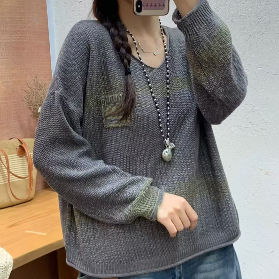 Chicfifth Sweater Women Winter Long Sleeve High Quality Autumn Vintage Top Knitted Cardigan