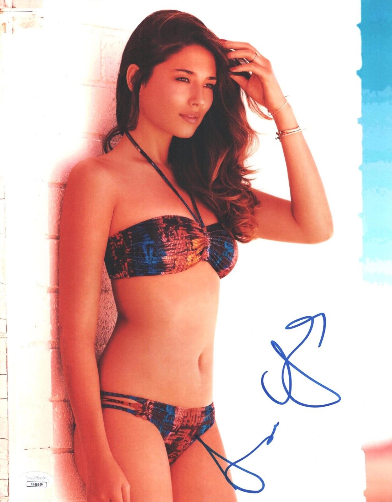 JESSICA GOMES Signed 11x14 SPORTS ILLUSTRATED MODEL Photo Poster painting Autograph JSA COA