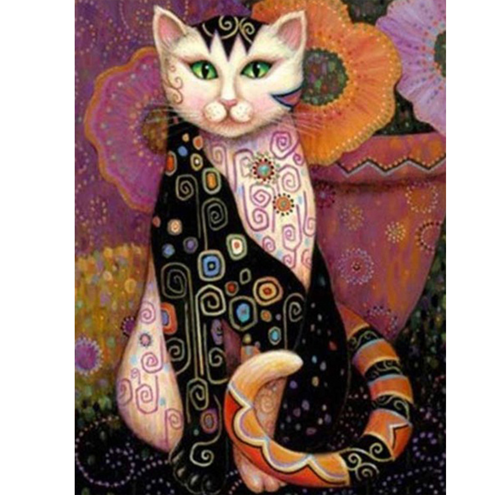 

Pattern Cat - Round Drill Diamond Painting - 30*40CM, 501 Original