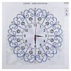 DIY Diamond Painting White Flower Wall Clock Craft Art Decor