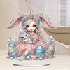 Diamond Painting Acrylic Egg Bunny Princess Diamond Painting Desktop Decoration Ornament